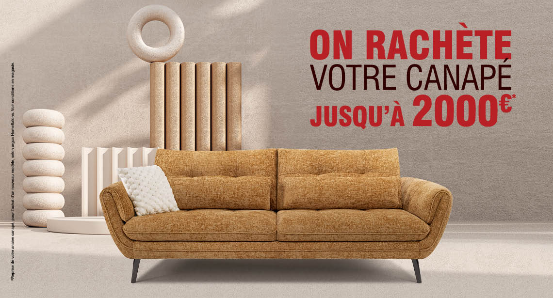 On rachète votre canapé jusqu'à 2000 euros